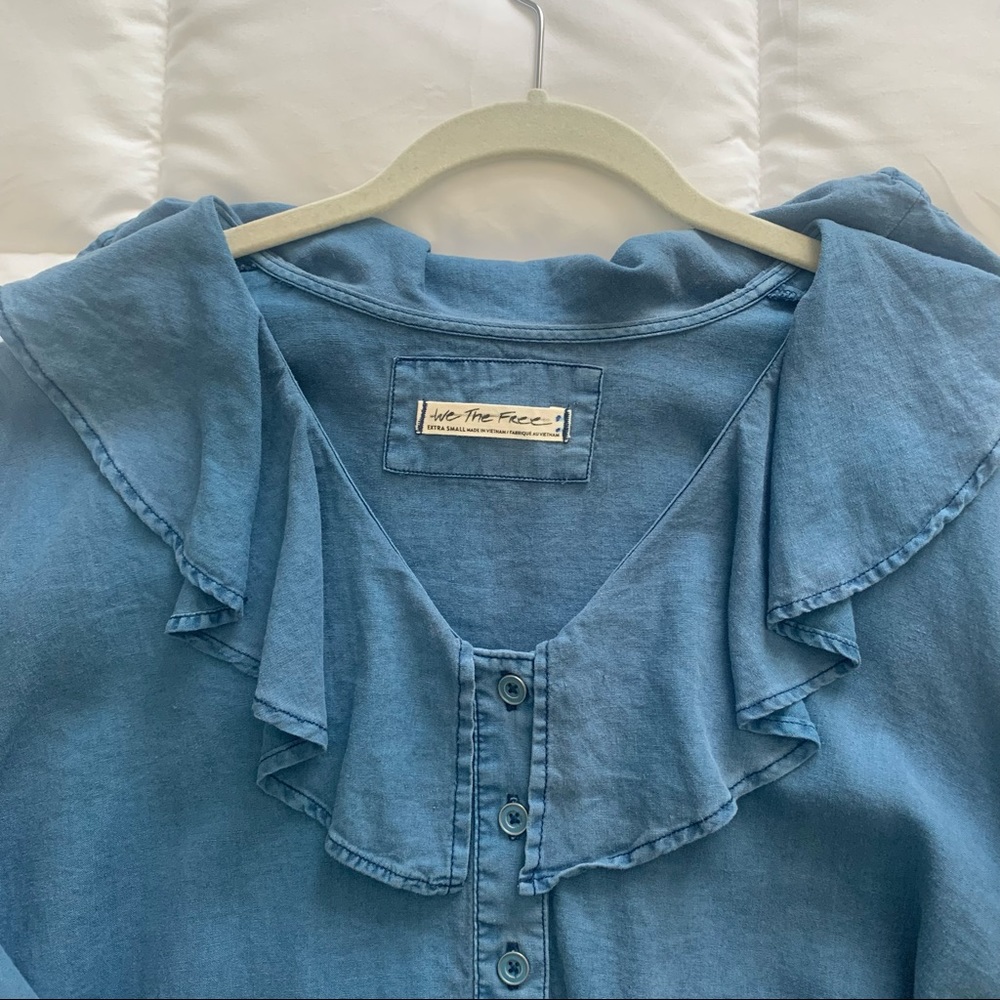 Free People Amber Ruffled Top - Picture 4 of 6